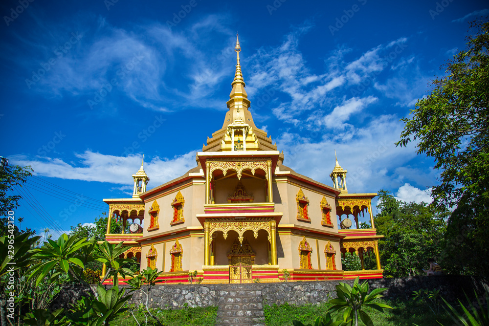 A beautiful golden temple in Luang Prabang. Laos