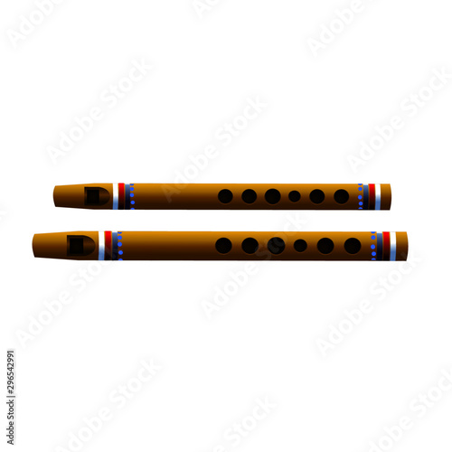 Musical Instrument - Flutes - Cartoon Vector Image