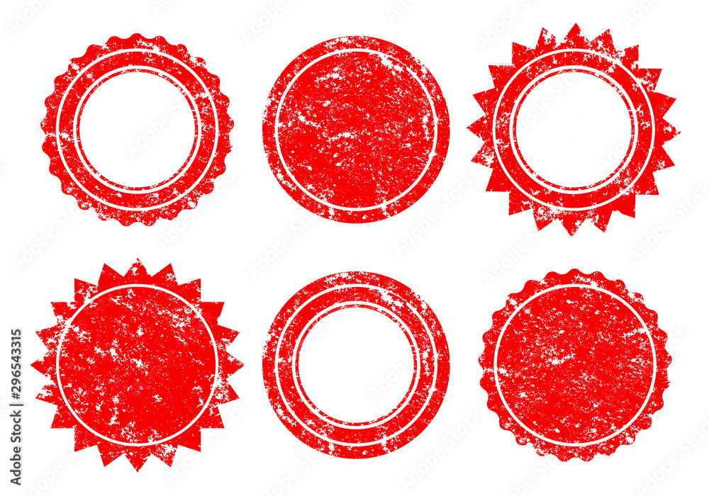 GRATIS text on red round grungy texture stamp Stock Photo - Alamy