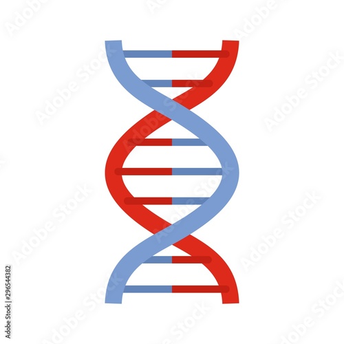 Alzheimer dna disease icon. Flat illustration of alzheimer dna disease vector icon for web design