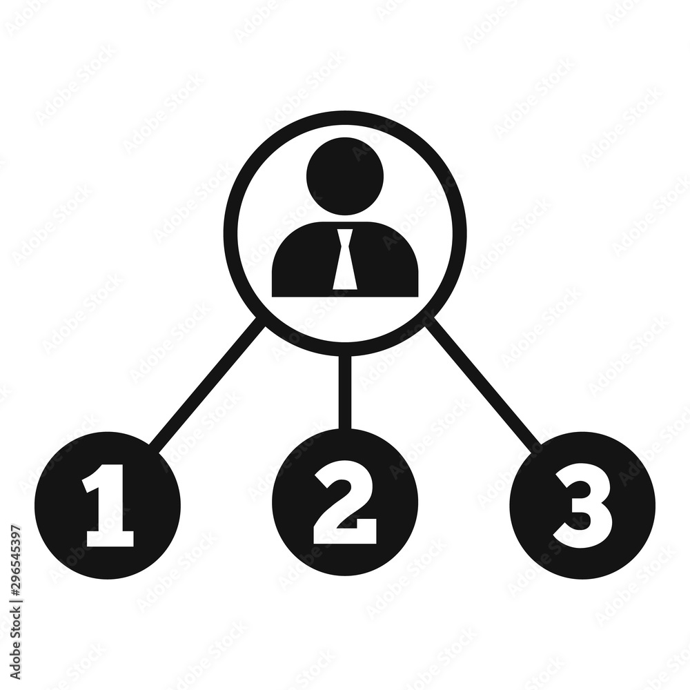 Admin work scheme icon. Simple illustration of admin work scheme vector icon for web design isolated on white background Admin work scheme icon. Simple illustration of admin work scheme vector icon for web design isolated on white background