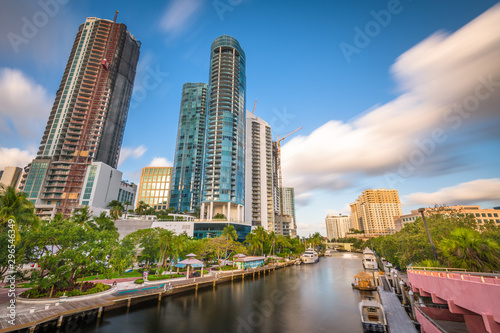 Fort Lauderdale, Florida, USA cityscape on the River