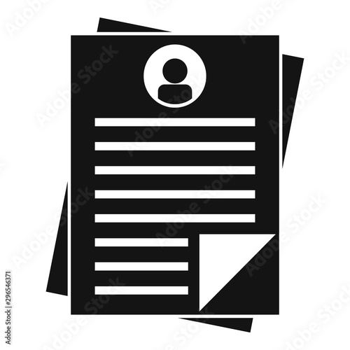 Administrator paper icon. Simple illustration of administrator paper vector icon for web design isolated on white background