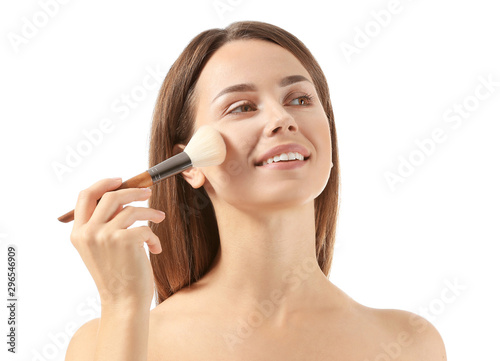 Beautiful young woman with ...