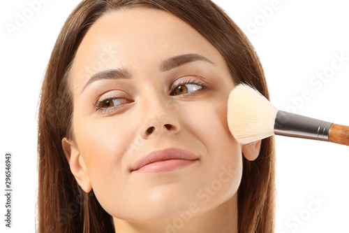 Beautiful young woman with ...