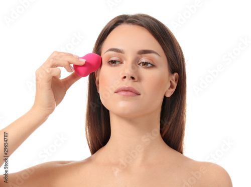 Beautiful young woman with ...