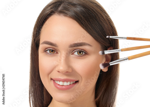 Beautiful young woman with ...