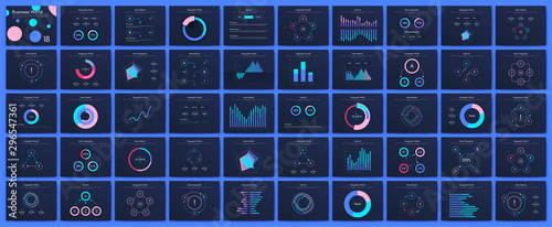Infographic vector brochure elements for business illustration