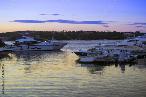 yacht harbor Sardinia italy portocervo