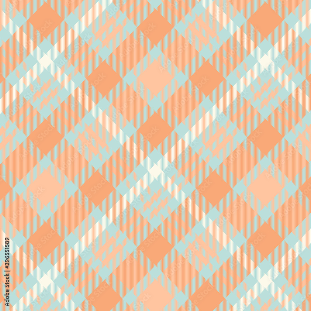 Tartan Pattern in Blue and Orange. Tartan Pattern in Blue and Orange.