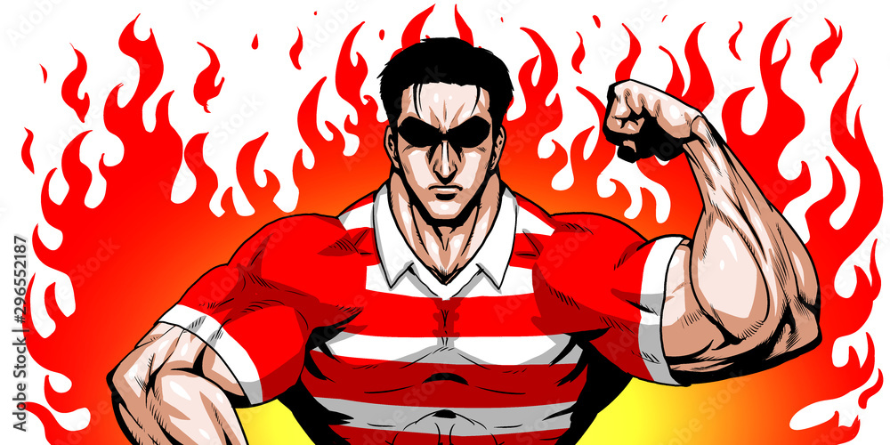 ラガー ラグビー スポーツ 日本代表 劇画 漫画 筋肉 ボディビル マッチョ ポーズ 正面 白背景 Stock Illustration Adobe Stock ラガー ラグビー スポーツ 日本代表 劇画 漫画 筋肉 ボディビル マッチョ ポーズ 正面 白背景 Stock Illustration Adobe Stock