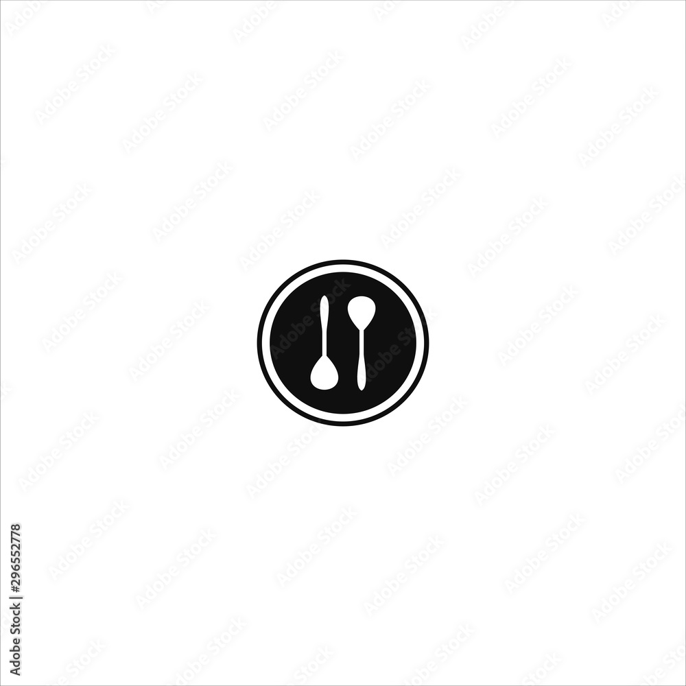 Spoon And Plate Logo Icon Design Template Vector Illustration Spoon And Plate Logo Icon Design Template Vector Illustration