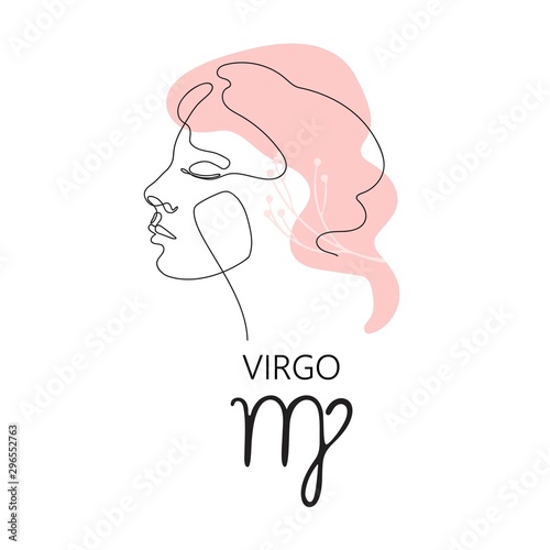 Fotografie, Tablou Virgo zodiac sign