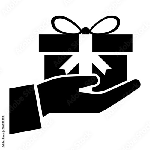 Benefits vector icon. giveaway illustration symbol. celebration sign or logo.