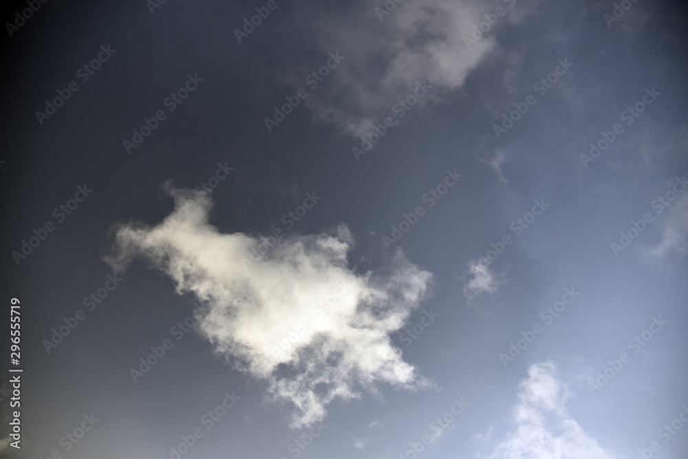 Fototapeta premium white clouds on black background.