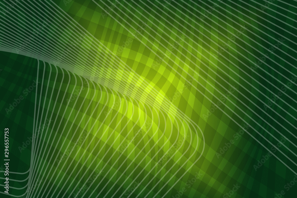 Fototapeta premium abstract, green, wallpaper, design, light, illustration, pattern, wave, texture, curve, backdrop, waves, blue, art, color, graphic, line, shape, backgrounds, motion, lines, digital, yellow, concept