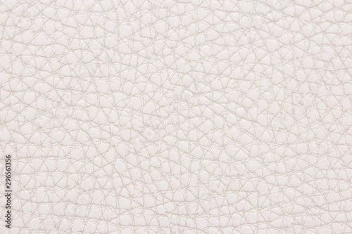 Beautiful white leather textured backdrop for your design. Seamless beige colored fabric texture. Ivory color paper background. 