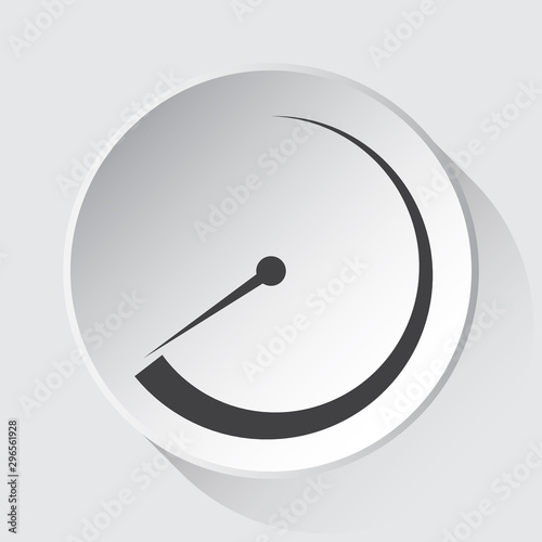 dial symbol - simple gray icon on white button