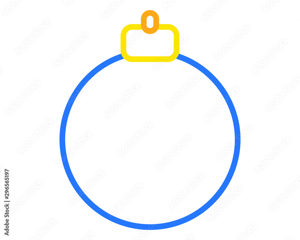 Fototapeta premium simple vector christmas ball, christmas ball