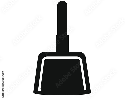 simple drawing vector, dustpan icon