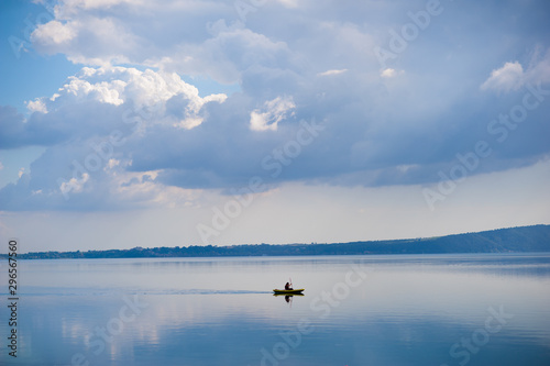 Photography Canoe on Bracciano Lake, Rome