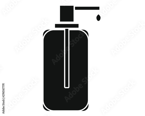 Simple drawing vector, hand soap bottle icon