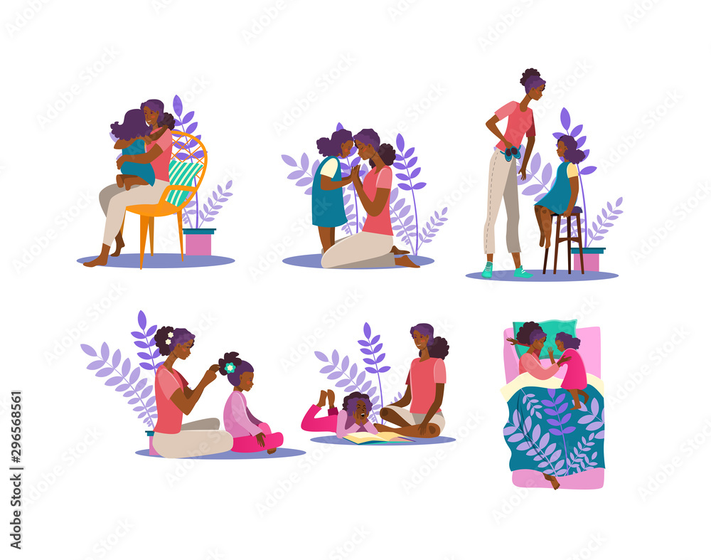 Motherhood illustration set