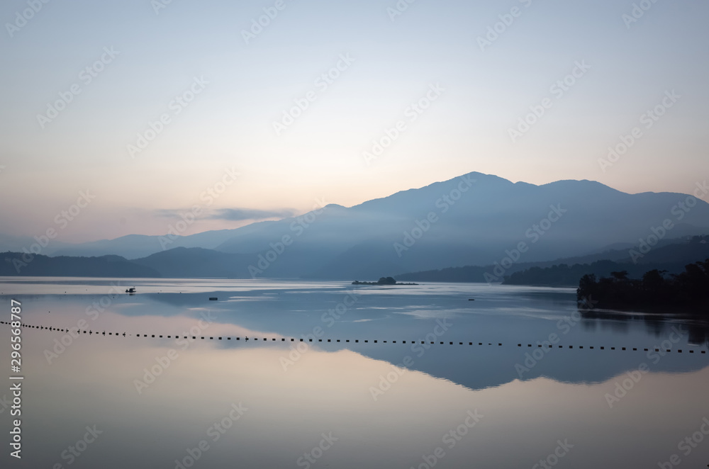 morning scenery of Sun Moon Lake