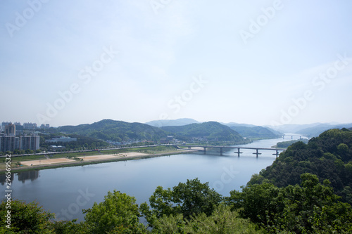 Gongju-si landscape of Korea. © photo_HYANG