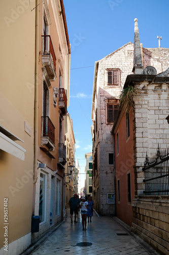 Street in Zadar Croatia. Narrow street in old town