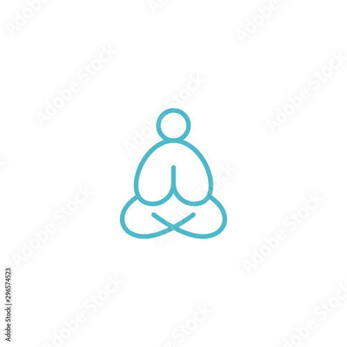 Yoga Meditation graphic design template simple illustration