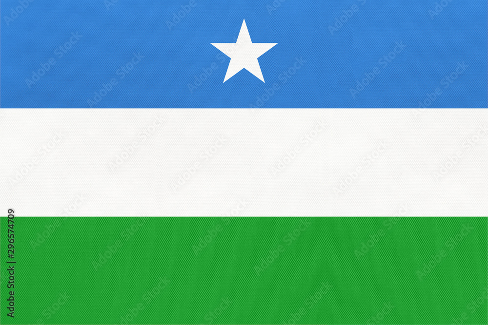 Puntland national fabric flag textile background. Symbol of world african country. Puntland national fabric flag textile background. Symbol of world african country.
