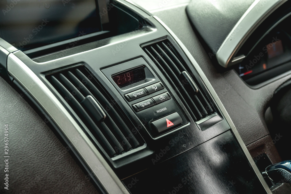 Photo of the dashboard in the car Photo of the dashboard in the car