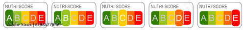 Nutri-Score Label, 5-colour Nutrition Label - illustration