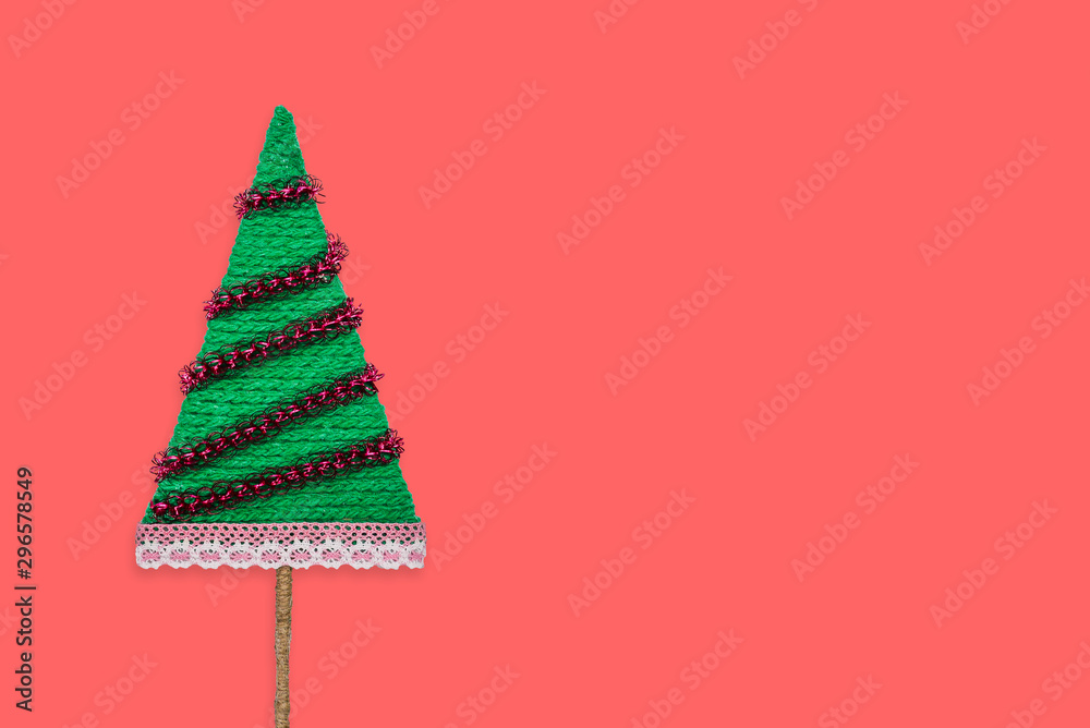 Christmas tree green. DIY artificial geometric tree. For christmas and happy new year. Christmas concept. Copy space. Christmas tree green. DIY artificial geometric tree. For christmas and happy new year. Christmas concept. Copy space.