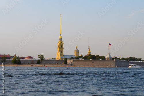 Peter and Paul fortress in St. Petersburg. Historical places of Russia for travel.