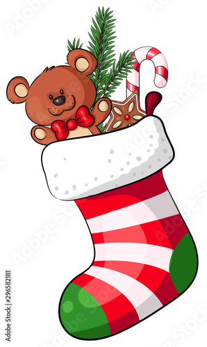 Weihnachtsstrumpf - Vektor-Illustration
