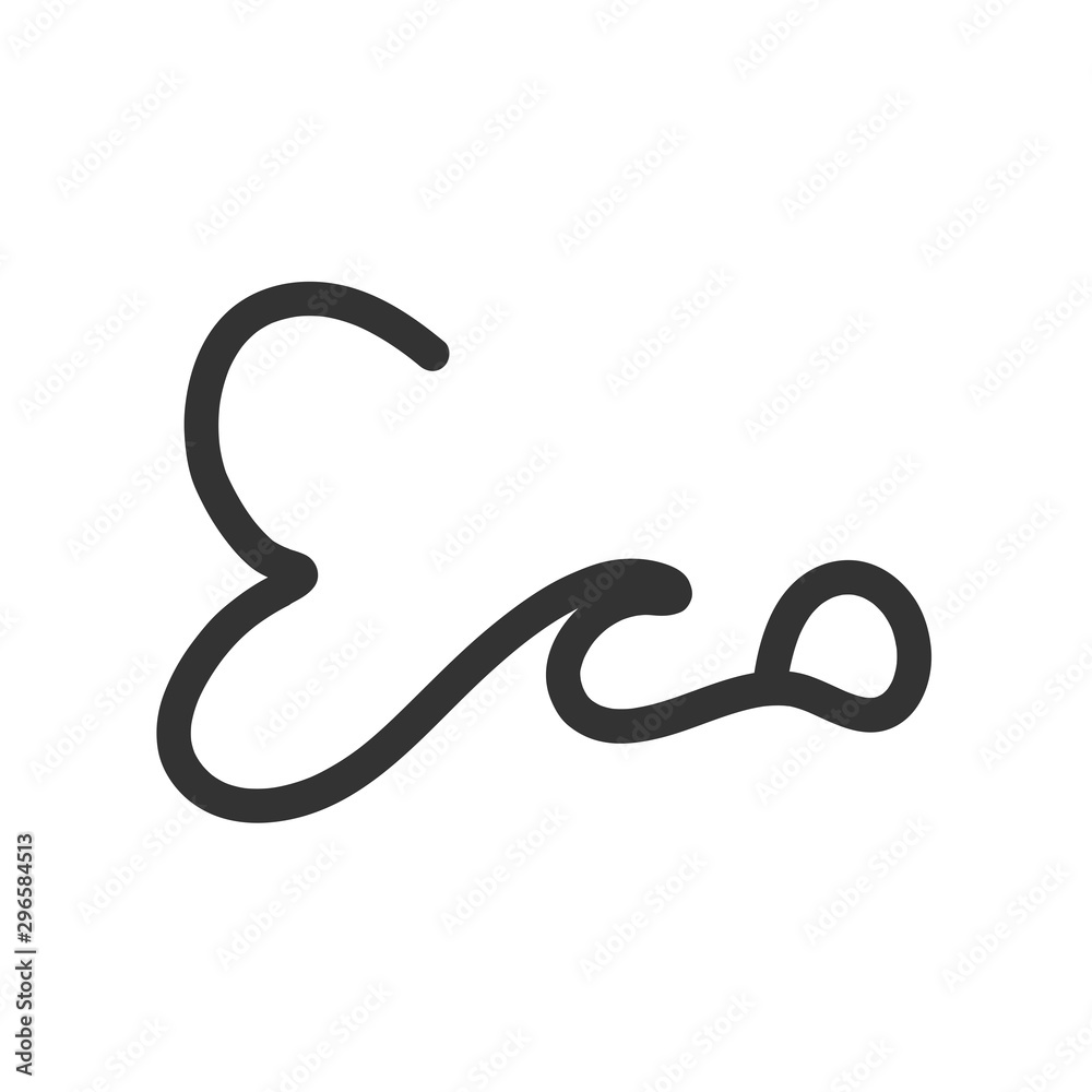 Green eco bio sticker for social media content. Vector hand drawn illustration design. Green eco bio sticker for social media content. Vector hand drawn illustration design.