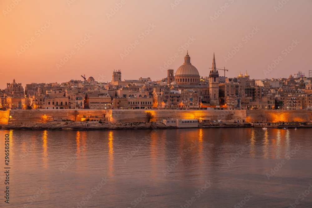 Valletta, Malta. Coastal landscape