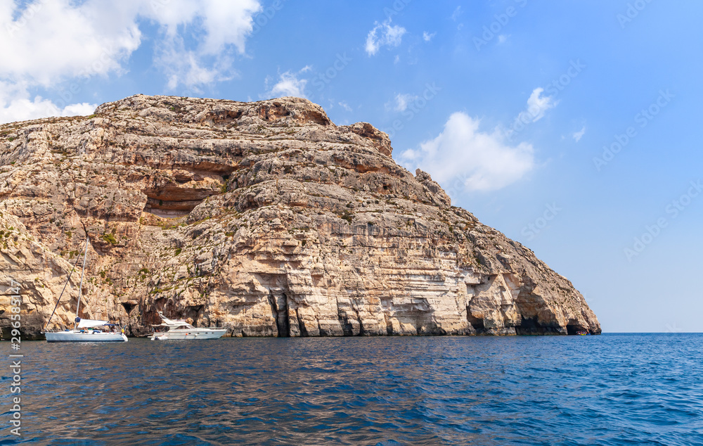 Scenic coastal landscape of Malta