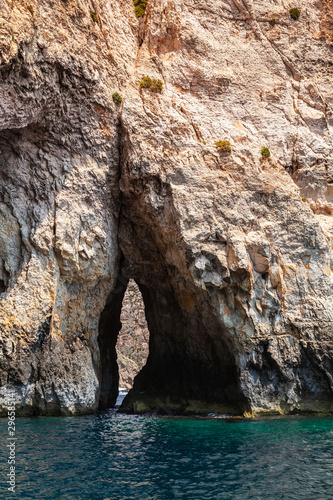 Blue Grotto, Malta. Vertical photo © evannovostro