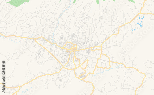 Printable street map of Sukabumi  Indonesia