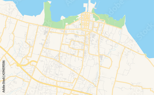 Printable street map of Probolinggo, Indonesia