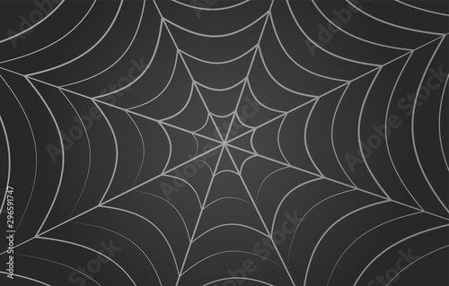 Telas de araña sobre fondo negro.