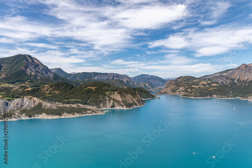 Lake Serre-Poncon, Alps, France © chromoprisme