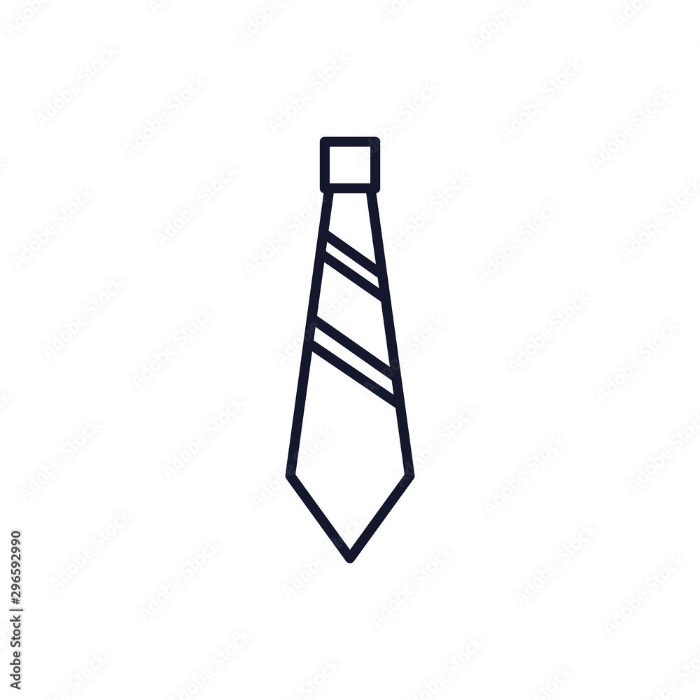 Isolated necktie icon line vector design Isolated necktie icon line vector design