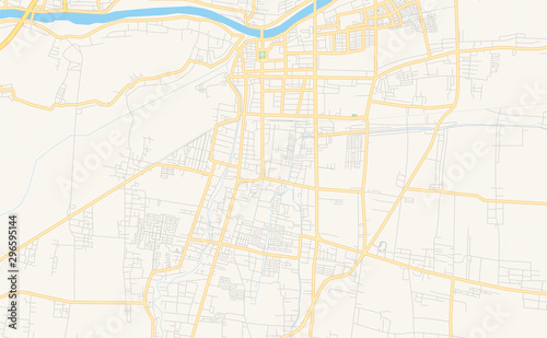 Printable street map of Mojokerto, Indonesia