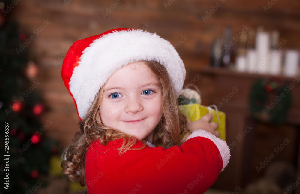 Face, Christmas hat, red suit, gift Face, Christmas hat, red suit, gift