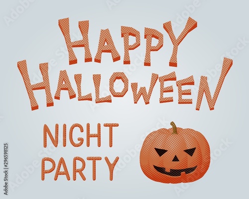 Vector of monster mascot for Halloween night party
