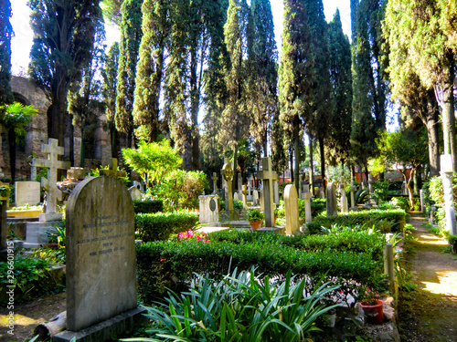 Canvas Print NON CATHOLIC CEMETERY
